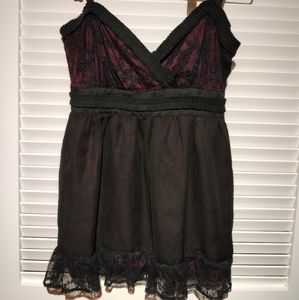 Grab Denim lace blouse, M size